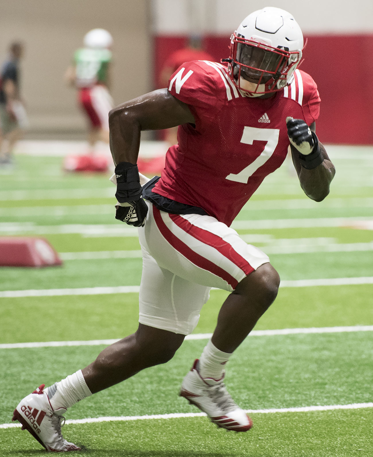NU football practice, 8.7